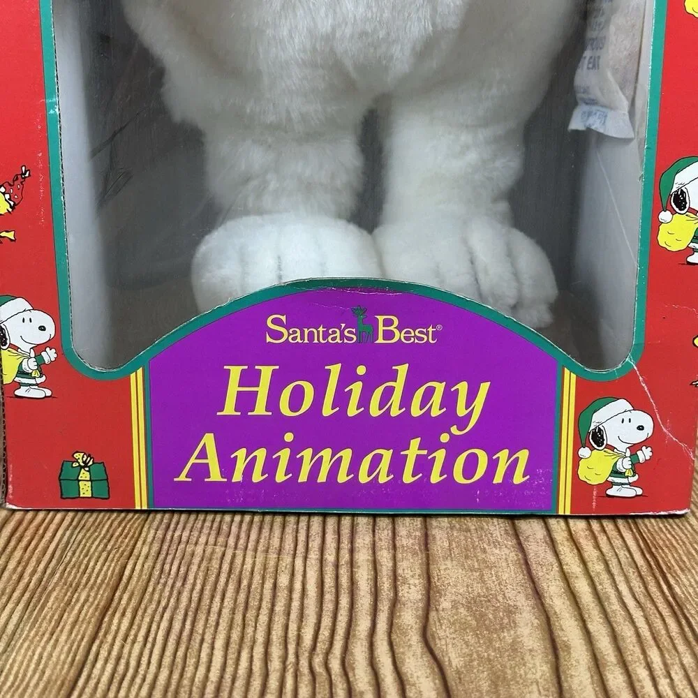 Snoopy Red Baron & Woodstock 1993 Santa’s Best Holiday Animation Christmas Decor